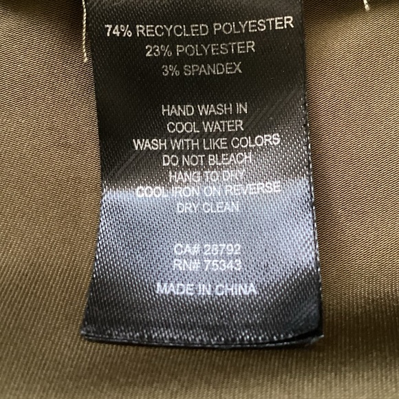 House of Harlow 1960 Satin Slip Dress w/Braided Strap Olive Green M - Picture 7 of 7